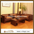 Classical wooden hotel sofa set for living room